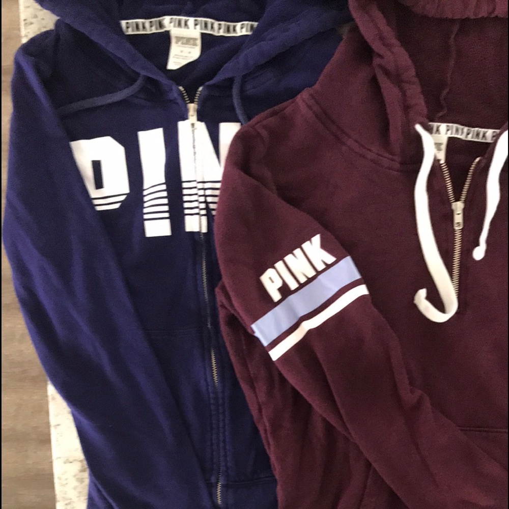 *** SOLD****PINK two sweatshirts size Med **SOLD